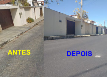 Conquista: rua do ex-prefeito Guilherme Menezes, no Candeias, recebe nova pavimentação asfáltica
