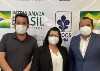 Lúcia Rocha e Geraldo Jr. articulam medidas no Dnocs para melhorar a oferta de água na zona rural de Conquista